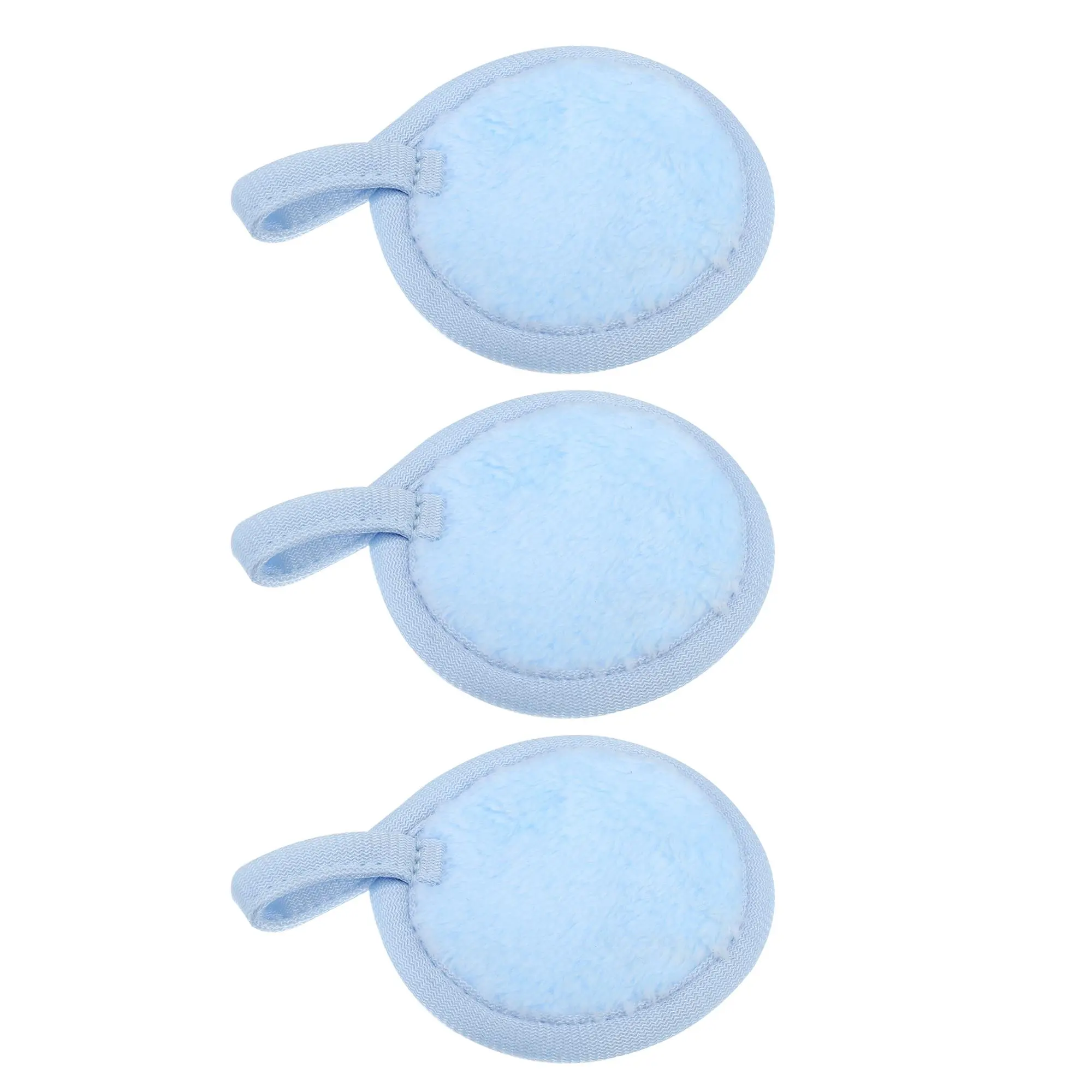 VOCOSTE 3 Pcs Soft Flannel Pads, Reusable Makeup Remover Eco Pads, Facial Make Up Cleansing Removal for Most Skin Types