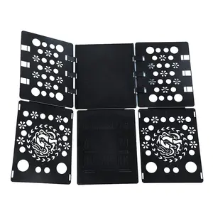 Durable Plastic Laundry Folding Board, Shirt & T-Shirt Folder, Clothes Organizer, Essential Home Storage Solution, Laundry Products, Black