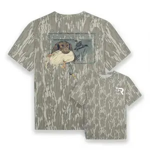 Roost Boykin Stamp Camo Tee Casual And Fashionable For Everyday Wear Top Streetwear, Gift For Hunting & Adventure Fans Pullover Hunting Tee, Classic Vintage Look for Deer Season Lovers