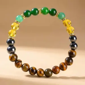 [LuckyVibes Studio]1pc Fashion Magnetic Bracelet, Natural Stone Wealth Attraction Wrist, Daily Wear Wealth and Good Luck Accessories, Magnetic Wrist| Fashion Bracelet Real Stone Bracelet, Money Bracelet