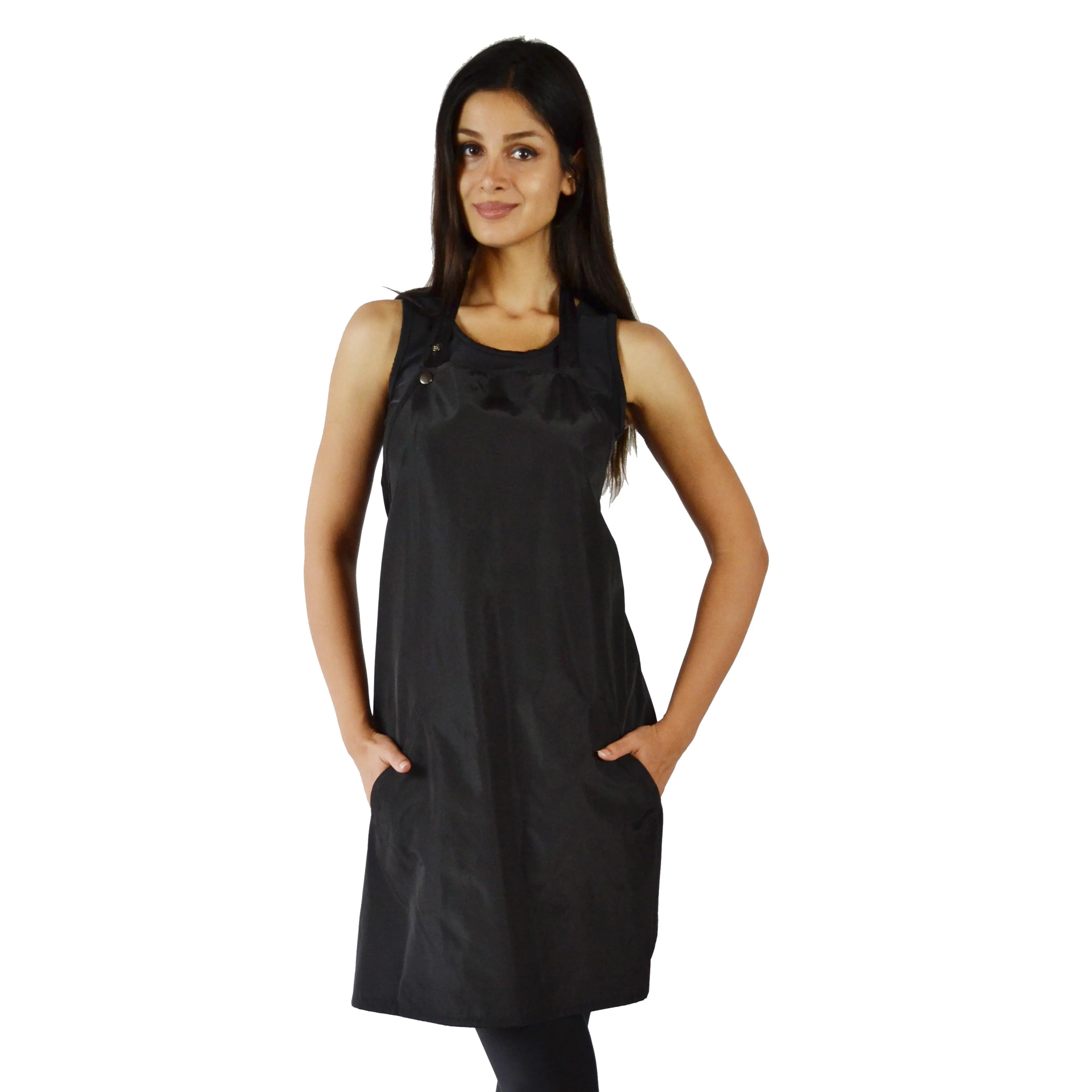 600- Classic Black Waterproof Hair Resistant and Bleach Resistant Bathing and Grooming Apron for Pet Groomers and Hair Stylists
