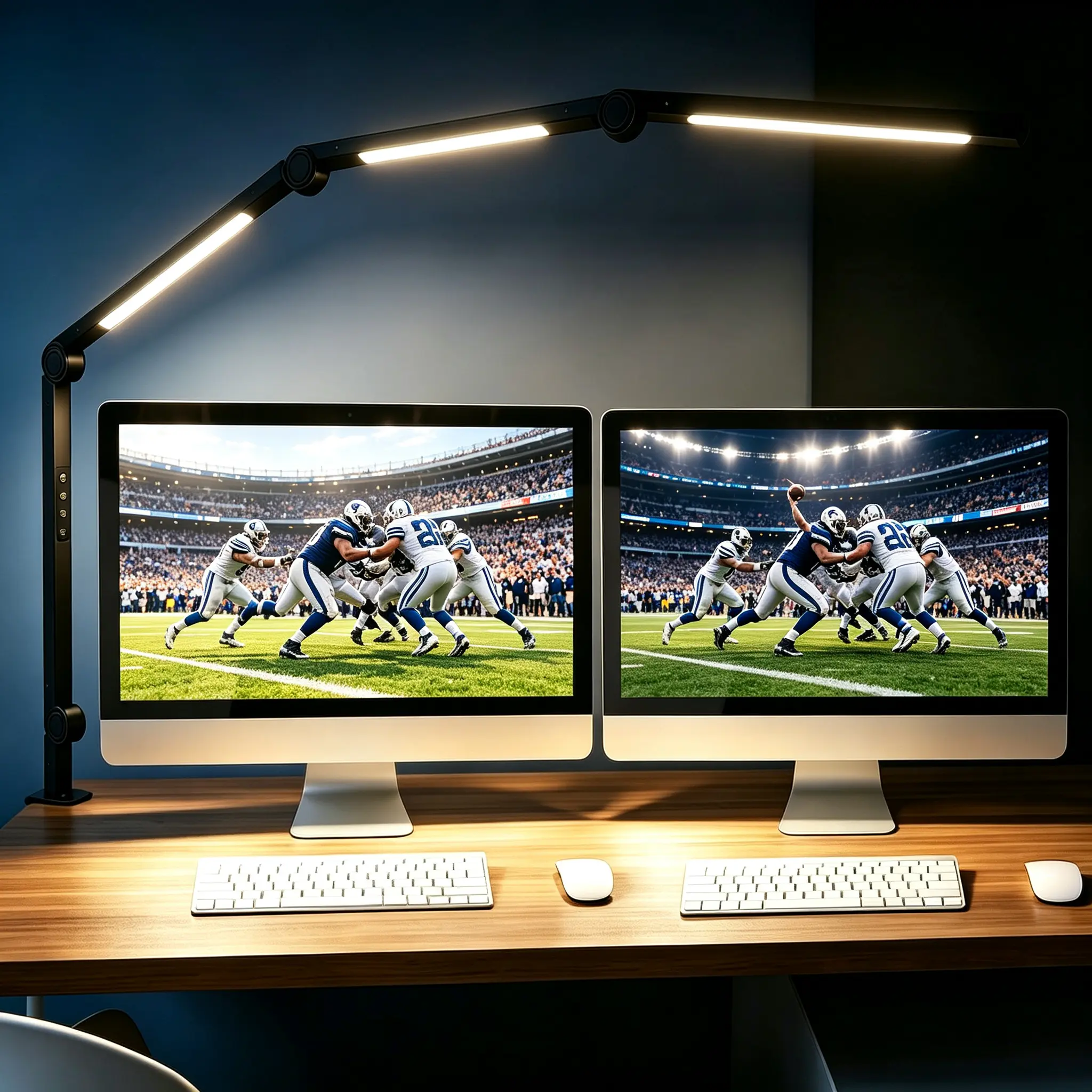 Clamp-On LED Desk Lamp with Flexible Arm - 3 Light Sources, 4 Color Modes, 5 Brightness Levels, 3500K-6000K Color Temperature, Eye-Caring, Memory Function