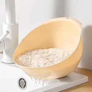 Rice washing tool, rice scoop, rice sieve, kitchen utensils, household essentials, non-slip rice strainer, rice brush, rice stick