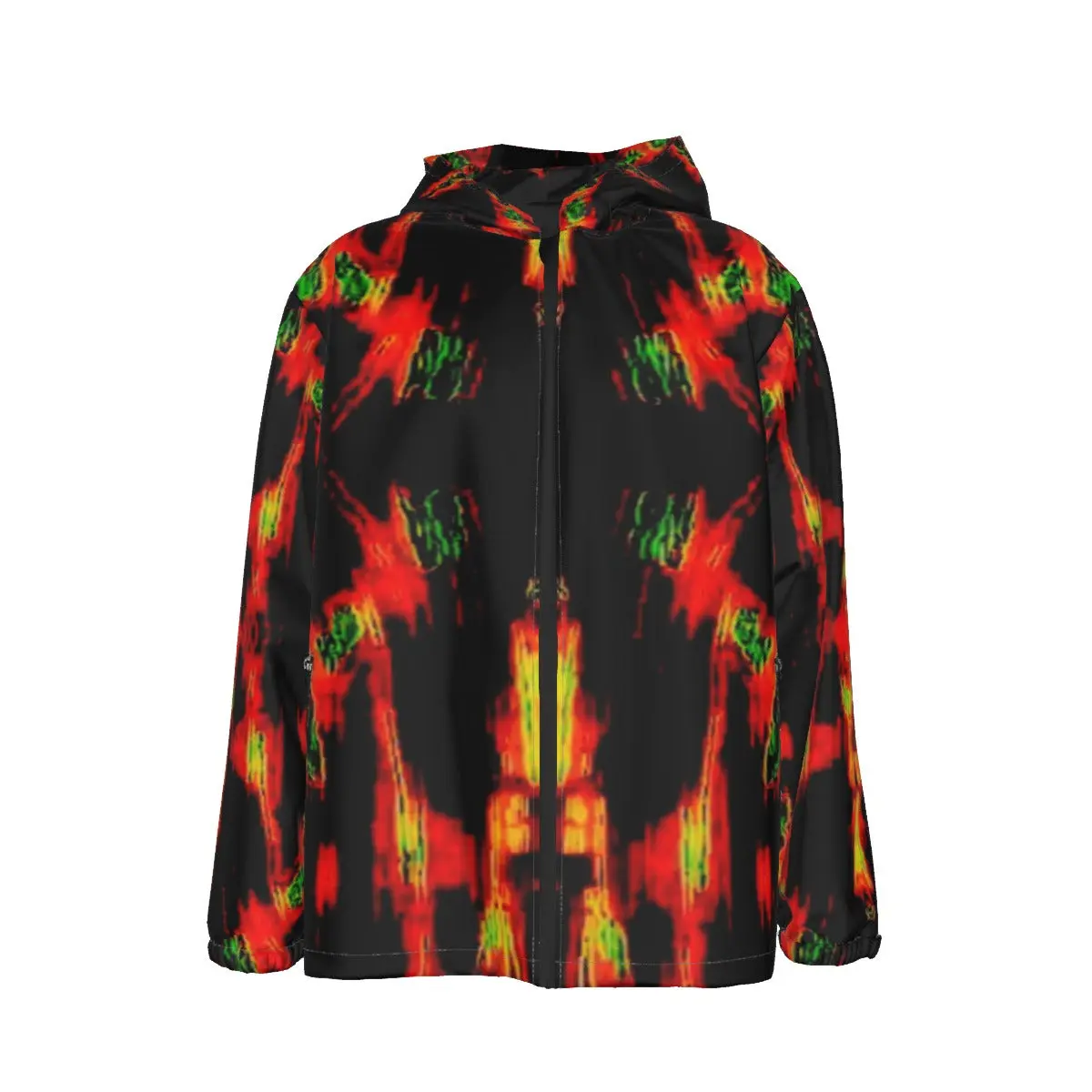Color High Men's Hooded Zipper Windproof Jacket
