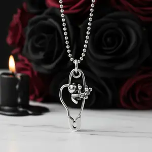 Crown Bear Pin Pendant