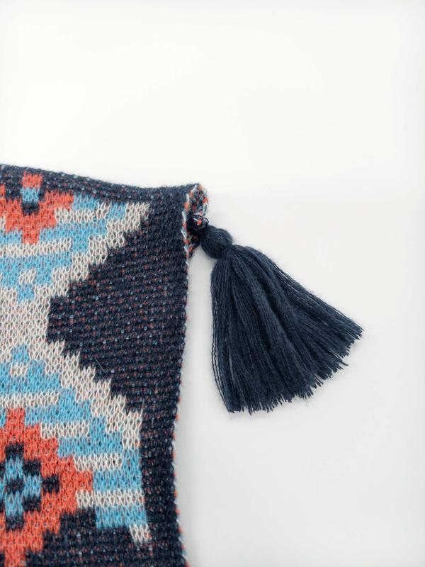 Long Bohemian Ethnic Style Shawl Sweater Cape Knit Top Outerwear, Travel, Women's Fashionable Wrap Cardigan