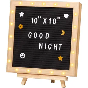 VEVOR LED Message Writing Board, Illuminated Erasable Lighted Chalkboard, Neon Effect Menu Sign Board, Drawing Board with 8 Fluorescent Chalk Markers and Remote Control, for Home Wedding Shop (10x10)