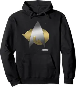 Star Trek Next Generation Kitty Cat Logo Pullover Hoodie