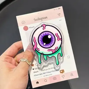 All-Seeing Anatomical Heart MagSafe Phone Grip, Surreal Eye Heart Griptok, Pop Art Anatomy Phone Stand, Edgy Aesthetic Heart Accessory, Unique Surrealist Gift, Eye of the Heart Phone