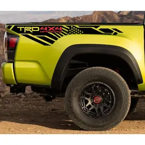 TRD Off Road American Flag edition, TRD 4X4,Toyota Tacoma, Decals, Stickers, Bedsides Decal Sticker, Truck bedside decals set of 2,