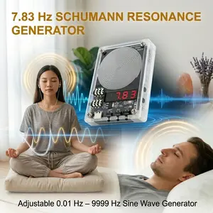 7.83hz Schumann Resonance Generator, Adjustable 0.01hz-9999hz Sine Wave, USB Low Frequency Pulse Device, Yoga Meditation Insomnia Relief