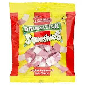 Swizzels Drumstick Squashies Original Raspberry & Milk Flavour 120g