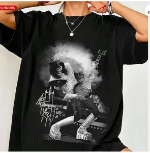 Ace Frehley Vintage Rock Tee KISS Band Tour Shirt Black Music Graphic, S-5XL