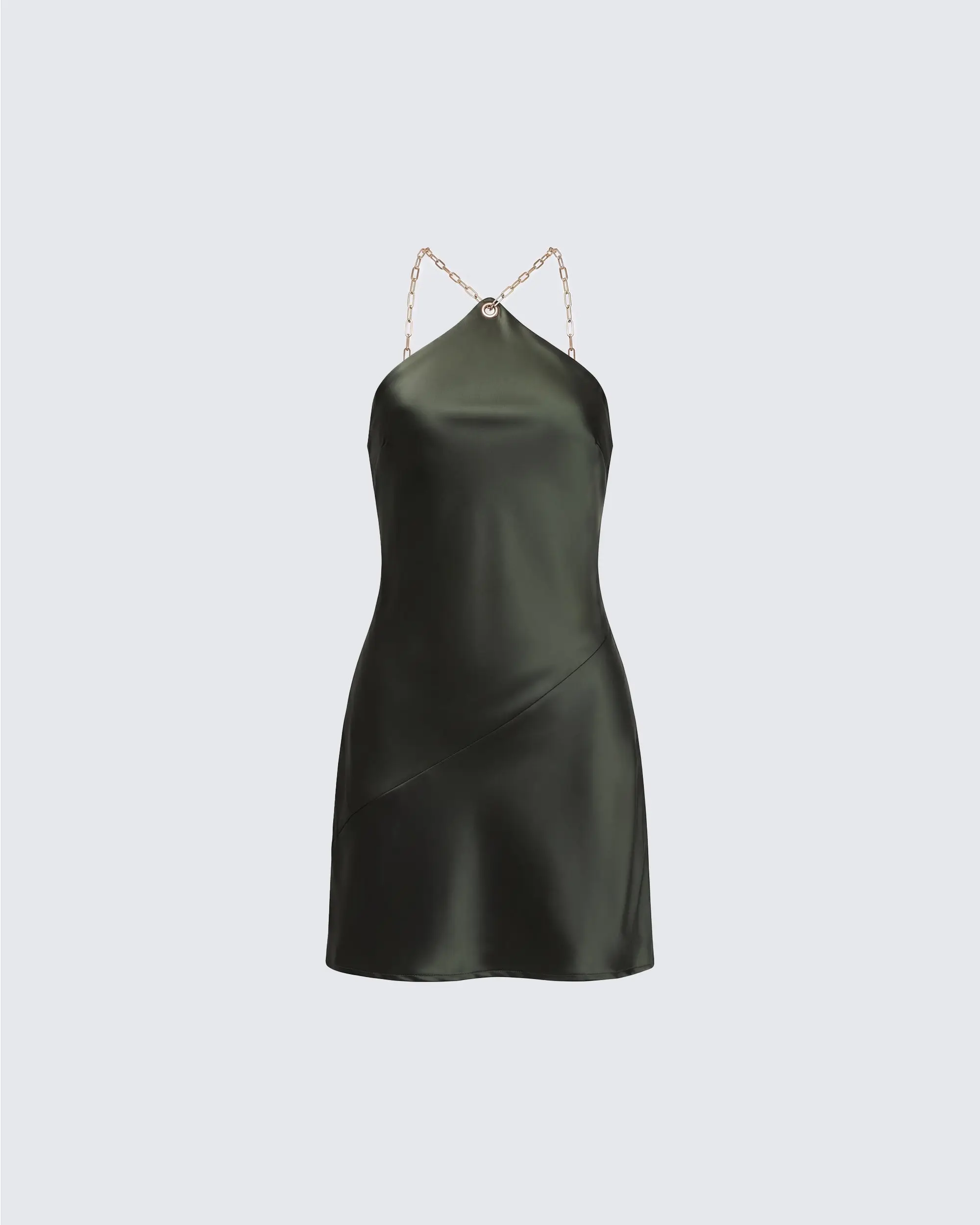 halter strappy back maxi dress Roselani | Olive Halter-Neck Maxi Dress With Open-Back