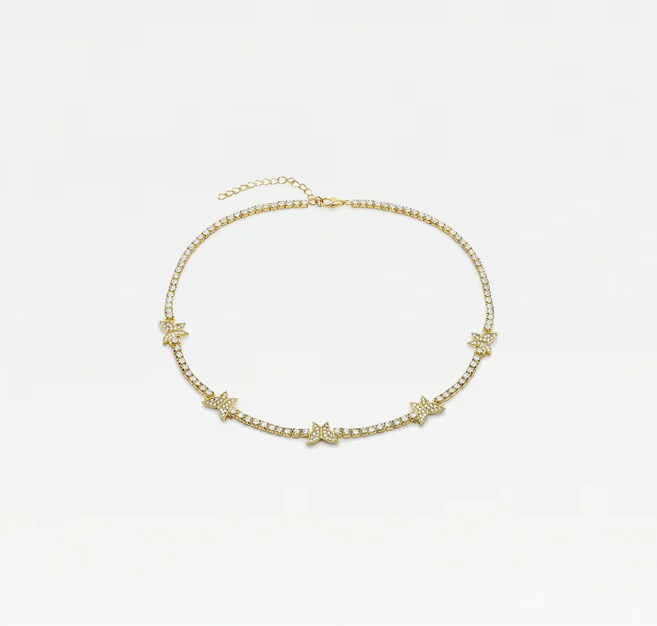 The Pavé Butterfly Collar Necklace