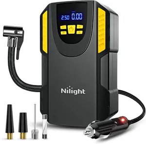 Nilight Tire Inflator Portable Air Compressor 12VDC Car Air Pump 150PSI Digital Tire Pressure Gauge Auto Shutoff Tire Pump for Car SUV Motorcycle Bicycle ATV