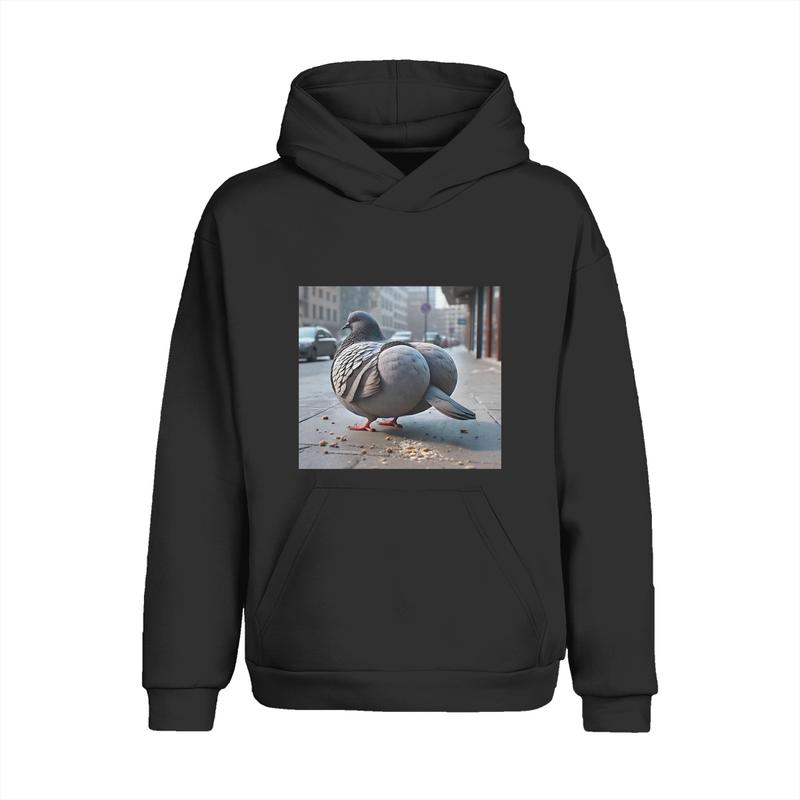 Funny Brainrot Gen Z Meme T - Shirt - Viral Gyatt Pigeon Graphic Tee | Premium Cotton Blend, Soft Comfortable Unisex Fit | Trendy Casual Wear Gift, Black S - 3XL