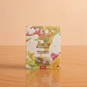 Mango popping candy truffle..