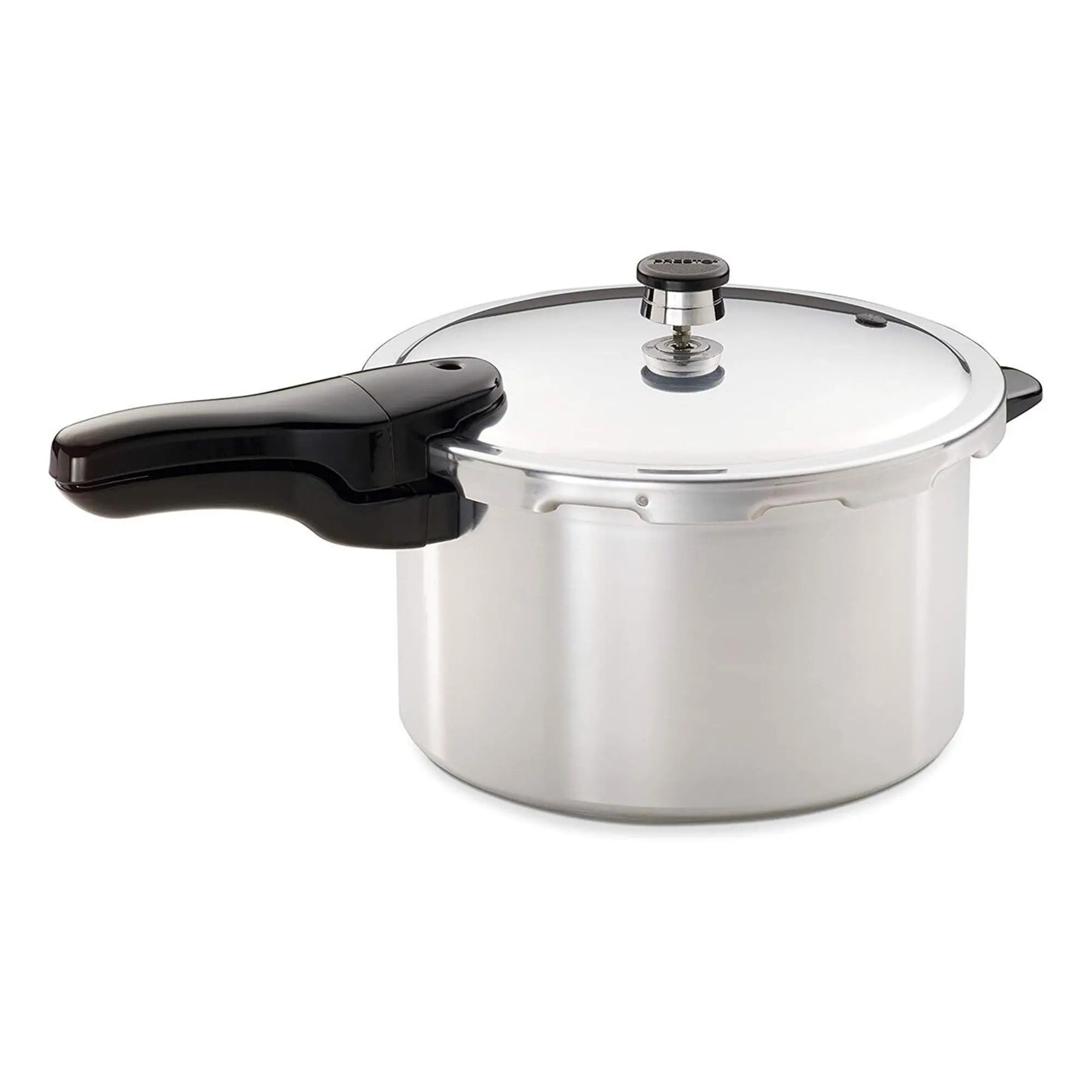 Presto 01282 8 Quart Aluminum Pressure Cooker, Regulator & Cover Lock, Silver Presto 01282 8 Quart Aluminum Pressure Cooker, Regulator & Cover Lock, Silver