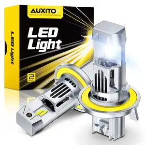 AUXITO H13 9008 LED Headlight Set , 48000LM 6500K Cool White 800% Ultra-Bright, Easy Plug-N-Play Installation, IP68 Waterproof, Pack of 2