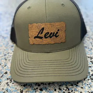 Kids Name Leather Patch Hats - Personalized Gift for Boys and Girls