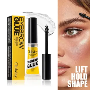 Travel-Friendly Transparent Eyebrow Gel Makeup | Spiral Brush Design Non-Greasy Smudge-Proof Gentle Formula for Sharp Brow Shapes