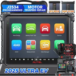 Autel MaxiSys Ultra EV Top Intelligent Scan Toll with EVDiag Kit, High-Voltage System & Battery Analysis, MaxiFlash VCMI, J2534 Programming, Intelligent Topology Map Updated of MS Ultra Elite