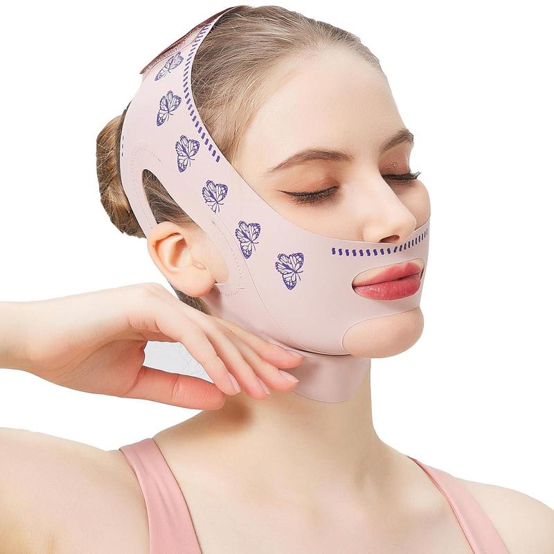 MASIKA Adjustable Chin Strap - Jawline Shaper & Exerciser, Reusable V-Line Face Mask