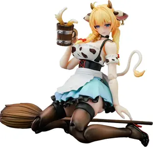 LADoTOYS 1/12 Scale Anime Action Figure - Beer Girl Daisy Torres, 6.5" CowGirl Mecha Girl Model Kit with Tavern Prop Kit, Moveable Eye, Articulated Model Statue Gifts for Anime Fans Desk Decor