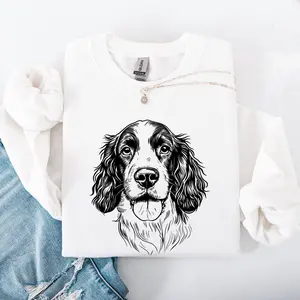 Springer Spaniel, Pet, Dog Breed Sweatshirt, Crew Neck, Women's, Crewneck