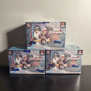 21 # 3 Blaster box’s of 2025 Topps Chrome NFL Football