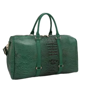 Faux Crocodile Skin Duffel Bag - Exquisite Design, Versatile for Everyday Use, Ideal for Travel and Casual Outings