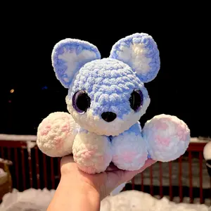 Aspen the Baby Wolf Amigurumi Plushie