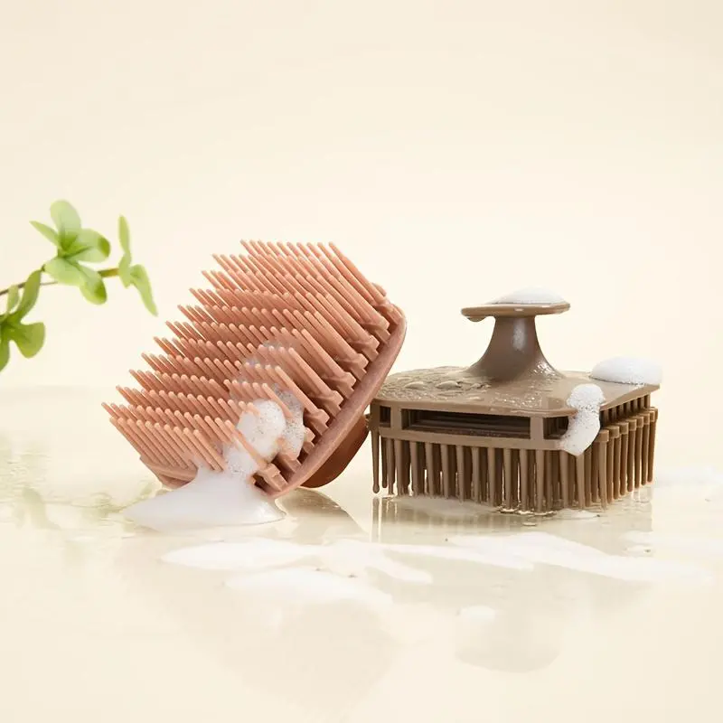 1-Piece Wet/Dry Shampoo Comb - Individual Pack Single Item Bathroom Bath Accessory for Hair Cleaning, Scalp Massage
