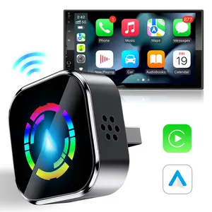 2 in 1 Wireless Apple CarPlay Adapter, Wireless Carplay Dongle,for Both Apple and Android - Fast Connection,converts wired to wireless,suitable for factory wired Carplay cars from 2016 onwards