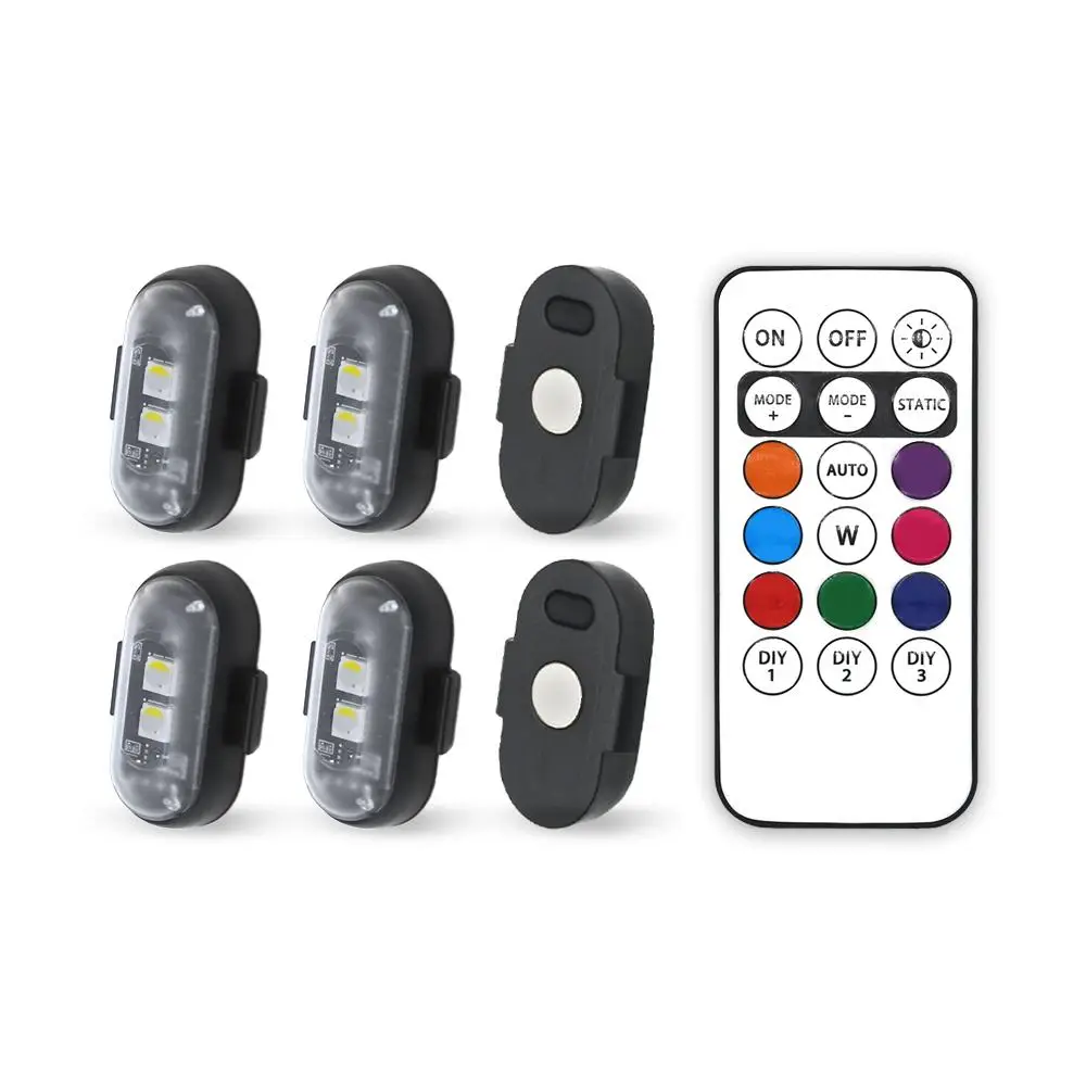 Magnetic Car LED Light, Rechargeable Wireless Car LED Light with Remote Control, Multipurpose Car Warning Light, Car Accessories for Car, Motorcycle