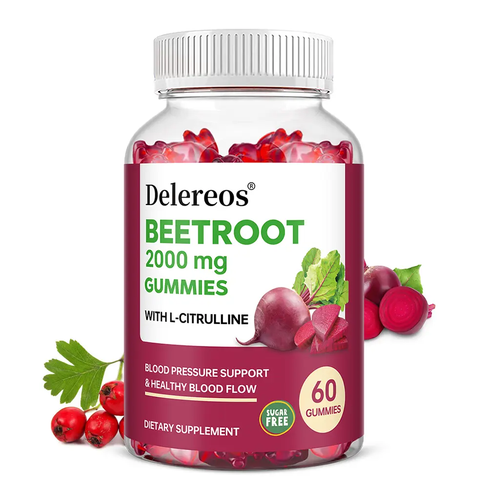 Beetroot Health Gummies – Supports Blood Circulation and Healthy Blood Pressure 60 Count
