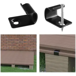 72Pack Starter Clips for Decking Universal Starter Stainless Steel Clips Hideaway Fasteners for 800 SQ. FT. Composite  Deck Boards M028