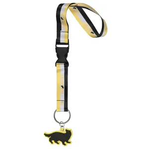 Harry Potter Hufflepuff Hogwarts Wristlet Keychain Breakaway Lanyard Wrist Strap for Keys, ID Badge, Wallet, Cell Phone