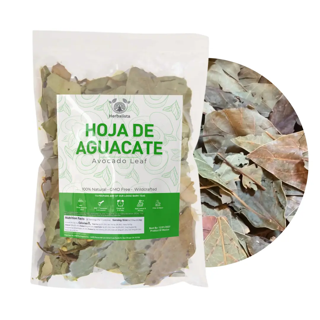 Herbalista 16oz (456g) Criollo Avocado Loose Leaf Herbal Tea, 1LB Sugar-Free Vegan Beverage, Caffeine-Free Non-GMO for Cooking or Tea Preparation