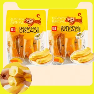 2Packs Snack Lab A1 Banana Bread Bites - 8.75 oz 4 pieces in per pack  | Creamy Filling, Rich Banana Flavor | Healthy Breakfast Snack Cake Dessert