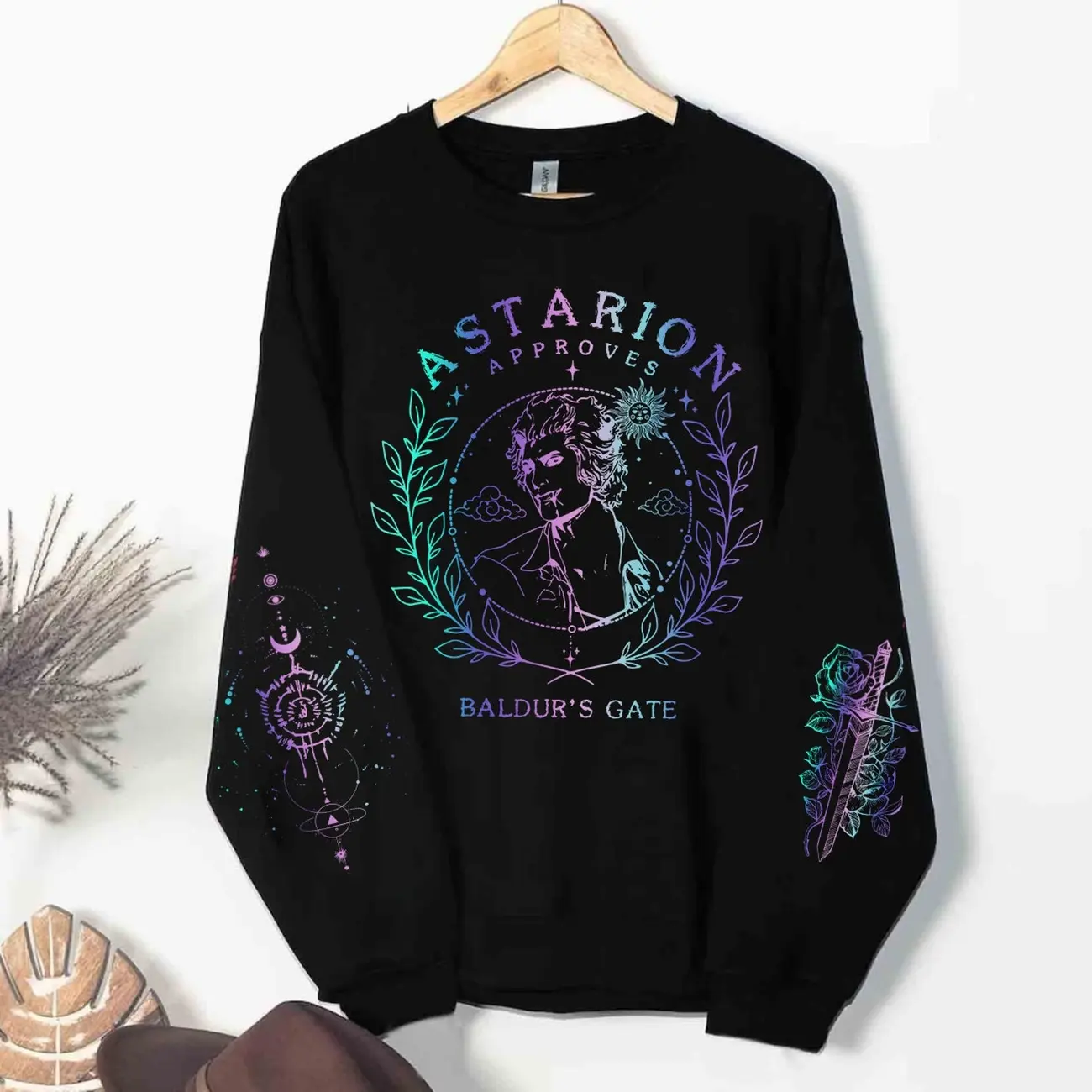 Astarion Sweatshirt, Baldurs Gate 3 Astarion Sweatshirt, Video Game Shirt, Astarion Vamp Sweatshirt, BG3 Merch, Gamer Gift T
