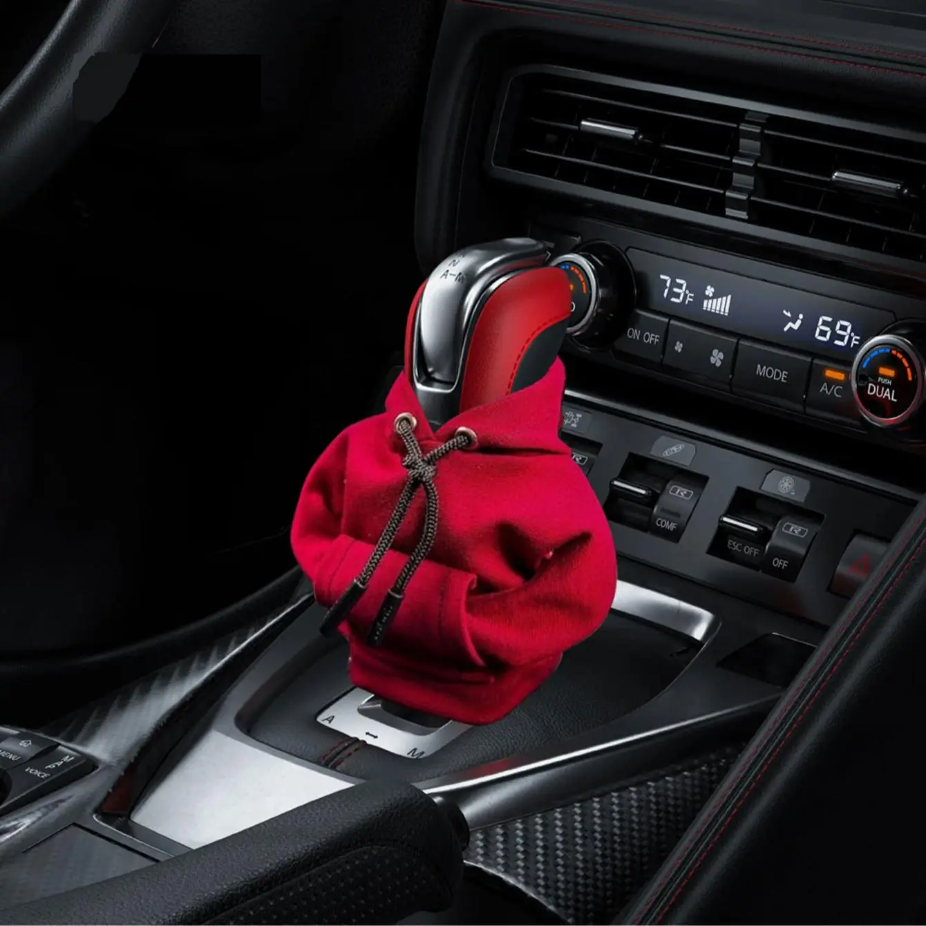 Multifunctional Car Hoodie Cover, Universal Car Gear Lever Interior Decoration, Hoodie Decor Hoodie Cover for Car Gear Shift Knob Interior Decoration,