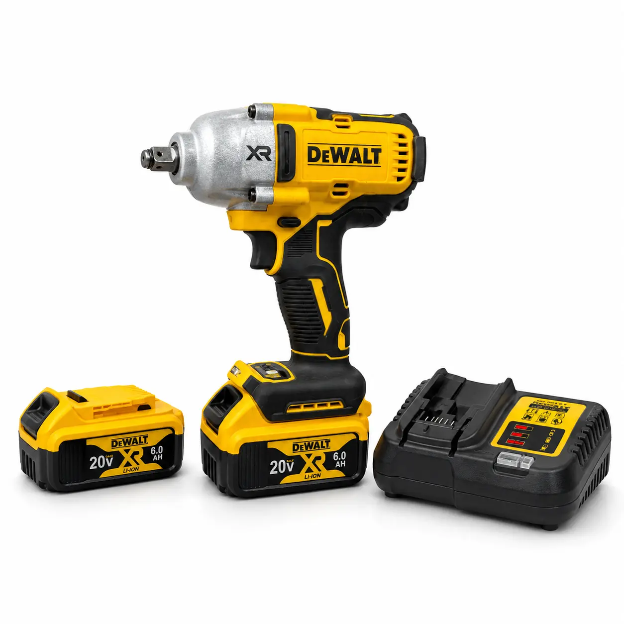 DEWALT 20V XR Cordless High Torque Impact Wrench Kit - 900NM, Drive Power Tool with Charger, for Automotive Tire Service, Construction Bolt Removal, Cordless Impact Wrenches