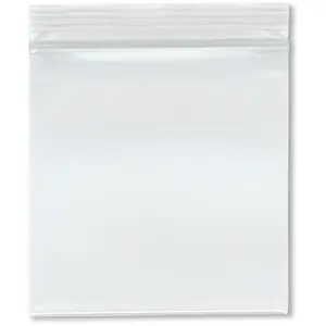Plymor 4" x 4", 8 Mil Extra Thick Heavy Duty Zipper Reclosable Plastic Bags
