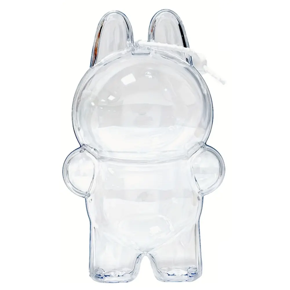 for Labubu V2(Doll Not Included) Transparent Protective Case Clear Figure Display Bag Plush Figure Dolls Clear Bag Dustproof Cover