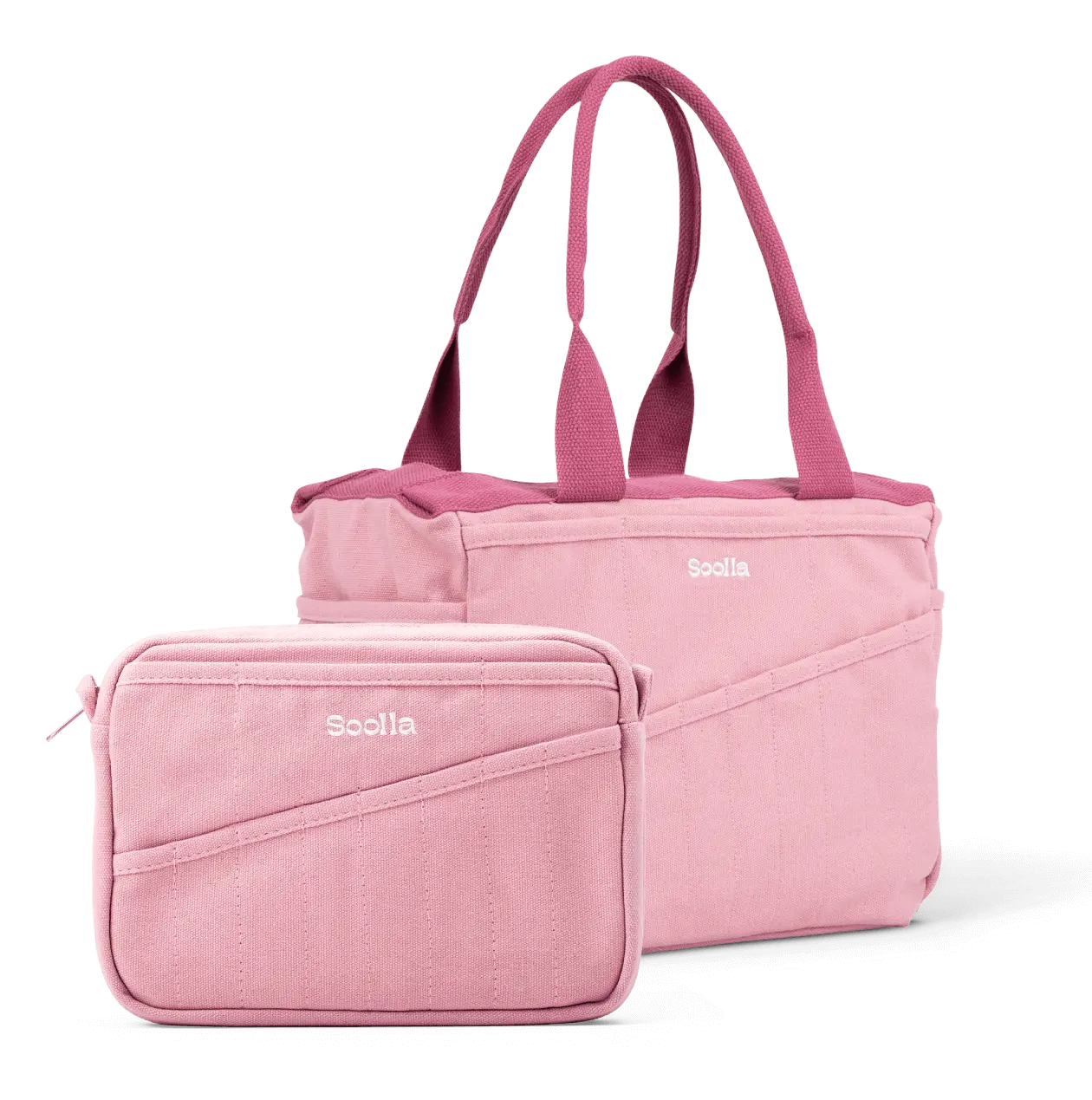 Soolla Studio Bag + Pouch Bundle, Desert Rose