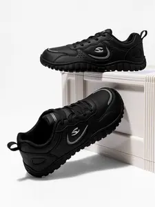 Hobibear Spring Autumn Wide Head Shoes Unisex Leather Casual Durable Outdoor Hiking Sports Shoes, Comfortable Walking Footwear for Men Women Lightweight Hiking Shoes, Trekking Shoes