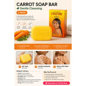 “Carrot Soap Bar – Gentle Cleansing