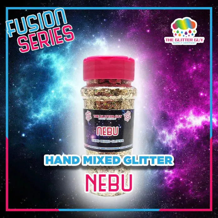 The Glitter Guy Nebu Chunky Glitter Shaker - 54-58g Polyester Base Custom Blends, Hand Mixed, UV-Resistant Nail Art Decoration, Easy Cleanup DIY Craft Beauty Accessory, Diy Crafts